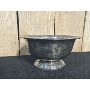 Poole Silver Co. EPC #502/8 Silverplate 8" Pedestal Bowl Vintage B14